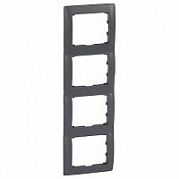 Рамка 4 поста GALEA LIFE, вертикальная, темная бронза | код. 771208 | Legrand