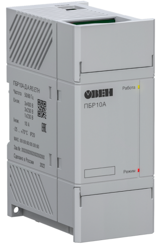 Пускатель бесконтактный реверсивный ПБР10А-Д.A.RS.ETH | код 119386 | ОВЕН