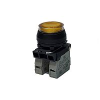 Выключатель Briswik КЕ 171/3м -Л 24В желтый 0но+2нз цилиндр с подсветкой IP66 УХЛ2 10А | код aZ-EB-6Ai-3423 | Briswik