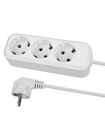 Удлинитель 3 гнезда, 5 метров, с/з, 16 А, 3680 Вт, белый, НАРОДНЫЙ | код SQ1303-1402 | TDM НАРОДНЫЙ