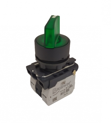 Переключатель Briswik КПЕ 2112 -РЛ 220В зеленый IP40 УХЛ3 10А 1но+2нз | код aB-XG-0Ai-7333 | Briswik Переключатель Briswik КПЕ 2112 -РЛ 220В зеленый IP40 УХЛ3 10А 1но+2нз | код aB-XG-0Ai-7333 | Briswik