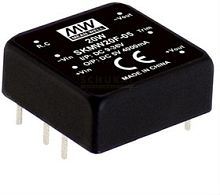 Источник питания DC-DC, 20Вт, Uвх=9…36B, Uвых=15В/1.33А, рег. вых=±10%Uном, вход дист. управл., изоляция 1500В DC, в корпусе 25.4х25.4х10.2мм, -40С…+85С | код SKMW20F-15 | MeanWell
