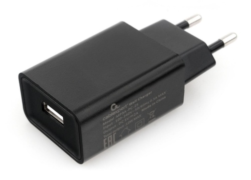 Адаптер питания Cablexpert MP3A-PC-25 100/220V - 5V USB 1 порт, 2A, черный | код MP3A-PC-25 | Cablexpert