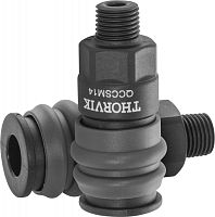 QCCSM14 Муфта БРС европейского типа с наружней резьбовой частью BSPT 1/4 | код QCCSM14 | Thorvik