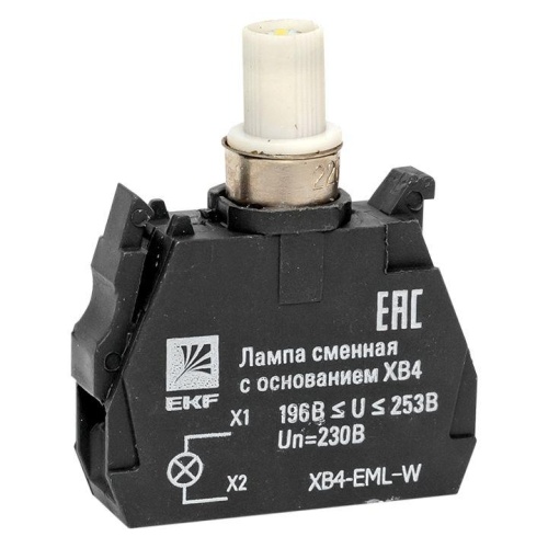 Лампа сменная c основанием XB4 белая 230В PROxima | код XB4-EML-W | EKF Лампа сменная c основанием XB4 белая 230В PROxima | код XB4-EML-W | EKF