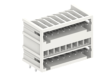 435806 Вилка на плату MCS, 2-уровневая, горизонт., шаг 3.5мм, 6 конт., бел., шт | код 435806 | SUPU