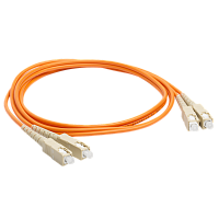 Патч-корд оптический LANMASTER, LSZH, дуплексный, SC/PC-SC/PC, MM 50/125, 2.0 м | код LAN-2SC-2SC/OM2-2.0 | LANMASTER