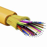 Кабель волоконно-оптический, распределительный, арамидные упрочняющие нити, для внутренней прокладки, нг(A)-HFLTx, 24 ОВ, категория | код RNDT2C24OR03-E | DKC