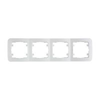 Рамка 4-м Lillium горизонт. бел. Makel 71039