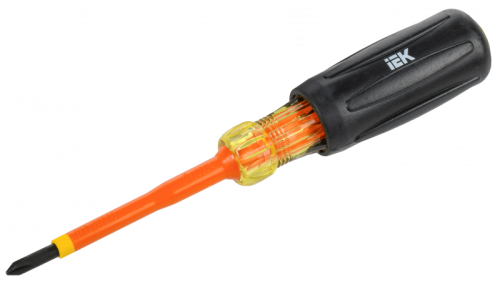 ARMA2L 5 Отвертка диэлектрическая PH1х80 Т3 IEK | код A2L5-SC30-T3-PH-10-080 | IEK