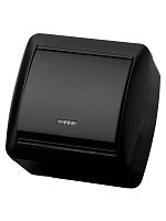 Выключатель 1-кл. открытой установки с подсветкой IP44 10А графит Селигер TDM | код SQ1818-0303 | TDM