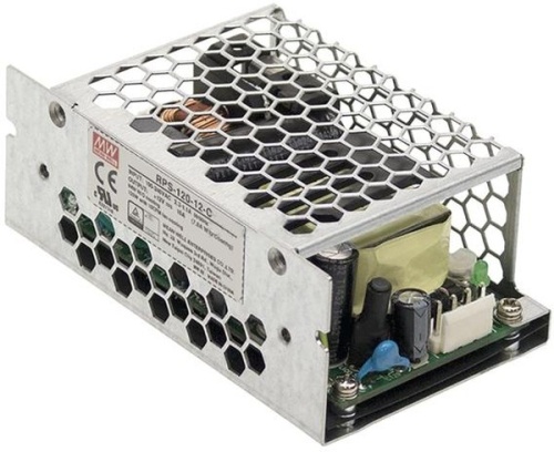 Источник питания AC-DC med, 121.5Вт, вход 80…264V AC, 47…63Гц /113…370В DC, выход 27В/3.15…4.5A (без вентилятора/с вентилятором), изоляция 4000V AC, 103.4x62х40 мм в кожухе, -30…+70С | код RPS-120-27-C | MeanWell Источник питания AC-DC med, 121.5Вт, вход 80…264V AC, 47…63Гц /113…370В DC, выход 27В/3.15…4.5A (без вентилятора/с вентилятором), изоляция 4000V AC, 103.4x62х40 мм в кожухе, -30…+70С | код RPS-120-27-C | MeanWell