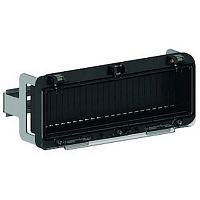 Окно 12 модулей встраиваемое (со скобами) черное 580144-GWE Bals, шт | код 580144-GWE | Bals