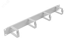 Органайзер кабельный горизонтальный 4 кольца ОКГ-19д-1U | код 130411-00482 | ССД