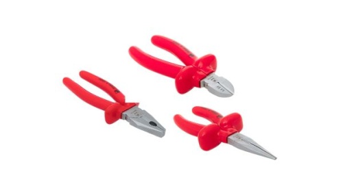 Набор изолированного инструмента (Пассатижи, кусачки, плоскогубцы) EKF MASTER | код Intoolset-01 | EKF