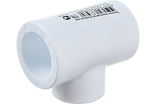Тройник полипропиленовый PPR переходной 25х20х25мм белый | код 9300252025 | Политэк