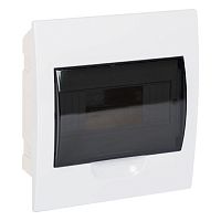 Щит распределительный встраиваемый ЩРв-П-8 тонированная дверь IP40: 1 ряд, 8 модулей, 221 х 208 х 90 (ВхШхГ) | код. pb40-v-8 | EKF