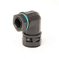 Монтажный комплект муфта 90 грд. труба-коробка DN 29 мм, М32х1,5, полиамид, цвет черный | код PACN29M32N | DKC