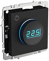 Термостат электронный с индикацией BRITE СП IP20 ТС10-1-БрЧ черн. | код BR-RT11-K02 | IEK