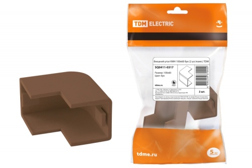 Внешний угол КМН 100х60 бук (2 шт./комп.) TDM | код SQ0411-0317 | TDM