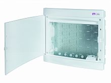 Щит пласт. внутр. исп. ECM 2x18PO MEDIA (8xRJ, розетка 230V, белая дверца) | код 001101311 | ETI