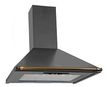 Вытяжка каминная Elikor Вента 60П-430-П3Л антрацит/рейлинг бронза управление: ползунковое (1 мотор) | код 783206 | ELIKOR