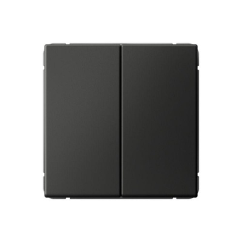 Выключатель 2-кл. ArtGallery (сх. 5) 10AX механизм базальт | код GAL001451 | Systeme Electric