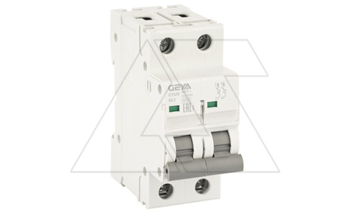 Авт. выключатель GYM8-2P-63B, 2P, 63A, хар-ка B, 4,5kA, 2M, без подкл. AU8, AL8. | код GYM82P63B_0 | GEYA Авт. выключатель GYM8-2P-63B, 2P, 63A, хар-ка B, 4,5kA, 2M, без подкл. AU8, AL8. | код GYM82P63B_0 | GEYA