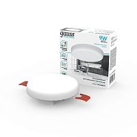 Светильник светодиодный Elementary 9Вт 4000К IP20 800лм 220-240В ДВО круг бел. | код 9034460209 | GAUSS