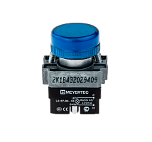 Сигнальная лампа в сборе, синий, 24V AC/DC, мет. MTB2-BV616 | код 43348 | MEYERTEC