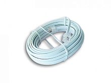 Кабель.телефонный аппарат-розетка TC6P4C-5M, 5 м белый | код TC6P4C-5M | Cablexpert