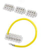 Набор колодок клеммных НКСУ-3 (3xКСУ-3 + КСУ-4) TDM | код SQ0581-0012 | TDM