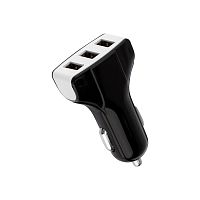 Зарядное устройство в прикуриватель REXANT 3 x USB, 1000mA, черное | код 16-0291 | REXANT