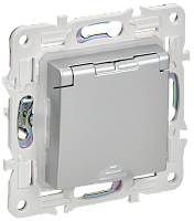 SKANDY Роз. з/к/ш кр. 16А IP44 SK-R11S сереб. IEK | код SK-R16-16-44-K23 | IEK