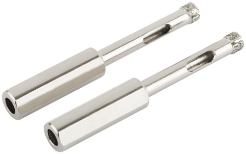 Коронки кольцевые по керамограниту, камню и кафелю алмазные, набор 2 шт, 6х67 мм | код 16201 | FIT фото 5