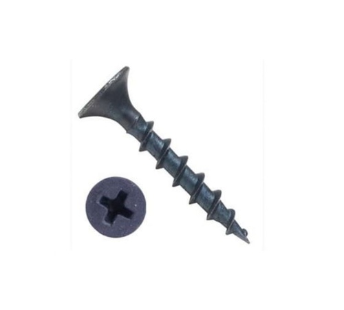 Саморез гипсокартон/дерево 3,5х19 черный (100шт) | код. 22019-0 | FIT Саморез гипсокартон/дерево 3,5х19 черный (100шт) | код. 22019-0 | FIT