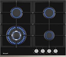 Газовая варочная поверхность Weissgauff HGG 645 BGXB черный | код 1883259 | WEISSGAUFF
