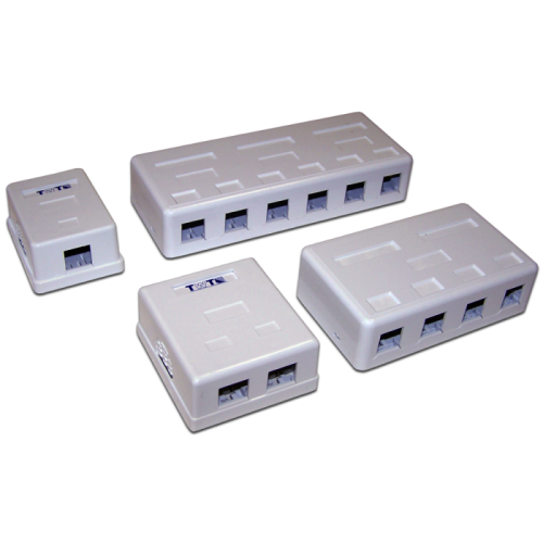 Настенная коробка 4 порта для Keystone | код TWT-SA4-WH | TWT Настенная коробка 4 порта для Keystone | код TWT-SA4-WH | TWT