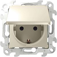 Розетка 2К+З Schuko IP44, слоновая кость | код 2450448-031 | Simon