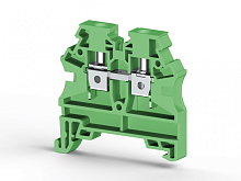 304 212, Клеммник на DIN-рейку 4мм.кв. (зеленый), AVK4 RD (RP) | код 0.0.0.3.04212RP | KLEMSAN