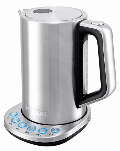 Чайник электрический Kitfort КТ-621 1.7л. 2200Вт серебристый корпус: металл/пластик | код 1025701 | KITFORT