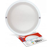 Светильник светодиодный герметичный СПП ОAД-2565-КРУГ 25Вт 6500К 2250Лм с оптико-акустическим датчиком IP65 175мм IN HOME | код 4690612049311 | IN HOME