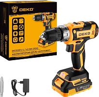 Дрель-шуруповерт Deko DKCD20FU-Li аккум. патрон:быстрозажимной (063-4149) | код 2016956 | DEKO