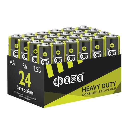 Элементы питания солевые R 6 (AA) ФАZА Heavy Duty | код 5042292 | JazzWay