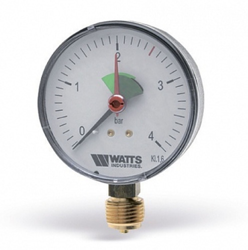 Манометр радиальный 1/2' х 80 мм / 0-4 бар с указательной стрелкой и сектором (10007784) | код RAN30H27J9IC6N | WATTS Industries Манометр радиальный 1/2' х 80 мм / 0-4 бар с указательной стрелкой и сектором (10007784) | код RAN30H27J9IC6N | WATTS Industries