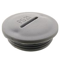 Заглушка для кабельных вводов RUICHI PG21, пластиковая, цвет серый | код 69821 | Ruichi