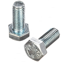 Болт DIN933 М8х20 5.8 шестигранный оцинкованный | код DIN933-М8x20 | Крепдил