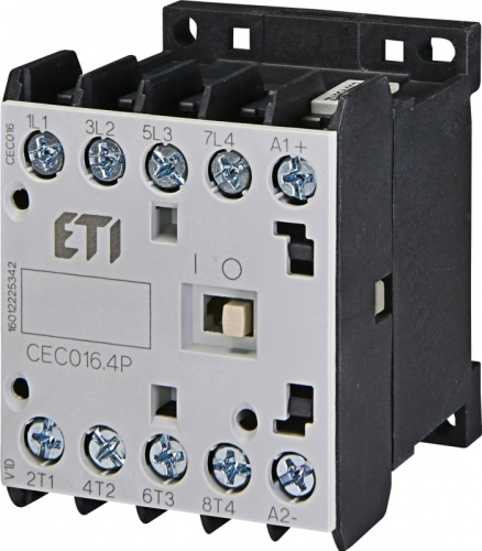 Контактор миниатюрный CEC 16.4Р 24V DC (16A, 7,5kW, AC3) 4р (4 н.о.) | код 004641213 | ETI Контактор миниатюрный CEC 16.4Р 24V DC (16A, 7,5kW, AC3) 4р (4 н.о.) | код 004641213 | ETI
