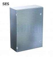 Шкаф компактный распределительный из нержавеющей стали 80х80х30 IP66 IK10 | код SES 80.80.30 | ПРОВЕНТО