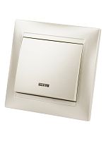 Выключатель 1 кл. с подсветкой 10А перламутр Лама TDM | код SQ1815-0804 | TDM